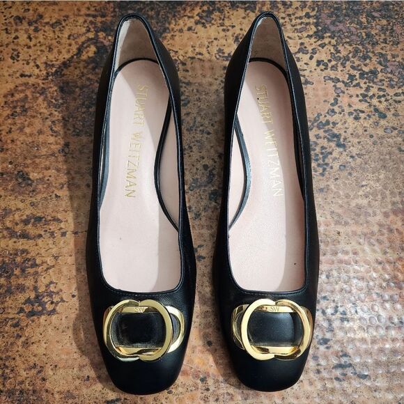 Stuart Weitzman Leather Anicia Pumps 25 - Picture 5 of 15